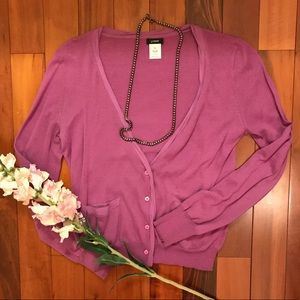 [J Crew] Cardigan with Silk Trim